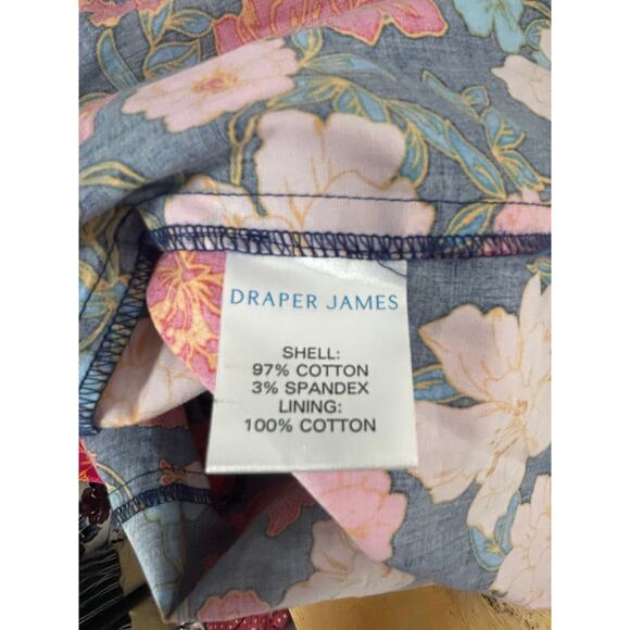 Draper James Julianne Midi Dress Size 6 • Stretch Poplin Floral A-Line Midi - Picture 15 of 16